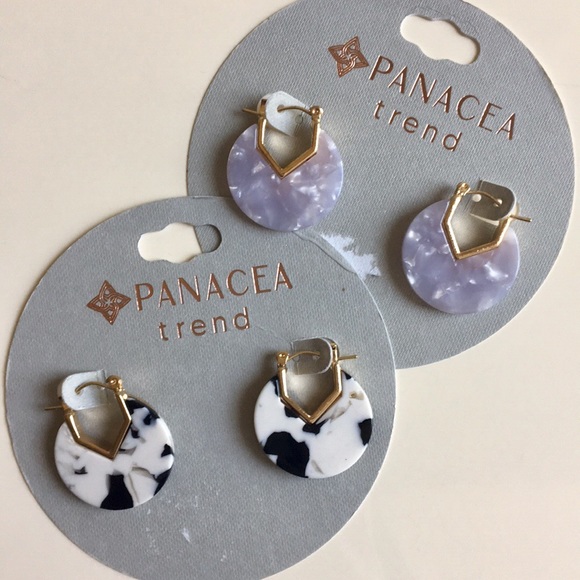 panacea Jewelry - Panacea Small Resin Lever Back Earrings